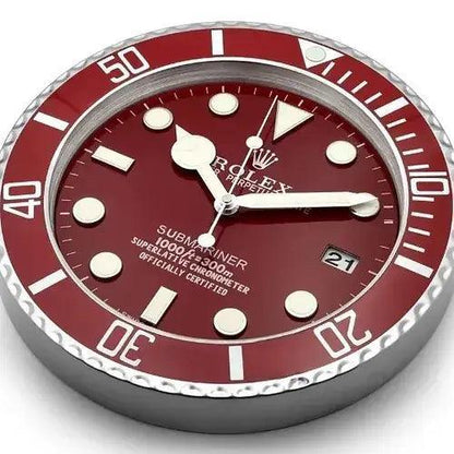 Horloge murale - Submariner rouge - Passeport Cases