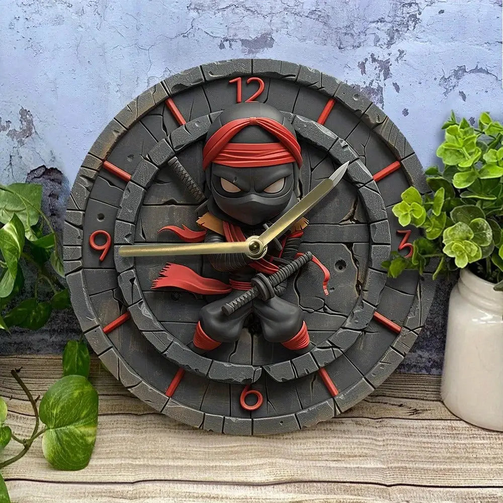 Horloge Ninja - 20cm