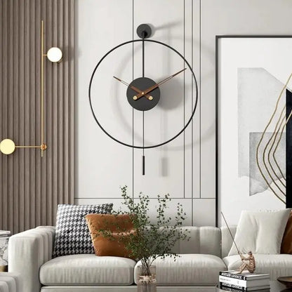 Horloge Pendule Murale - Noir