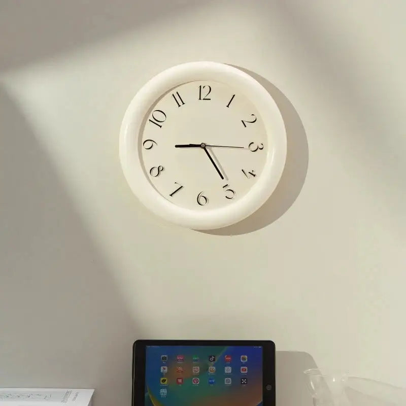 Horloge Retro Murale - Blanc