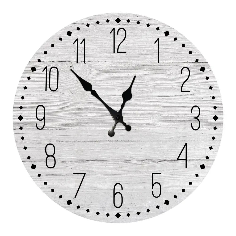 Horloge Scandinave Blanche en Bois - Horloge Scandinave