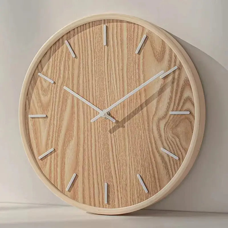 Horloge Silencieuse Murale - Bois