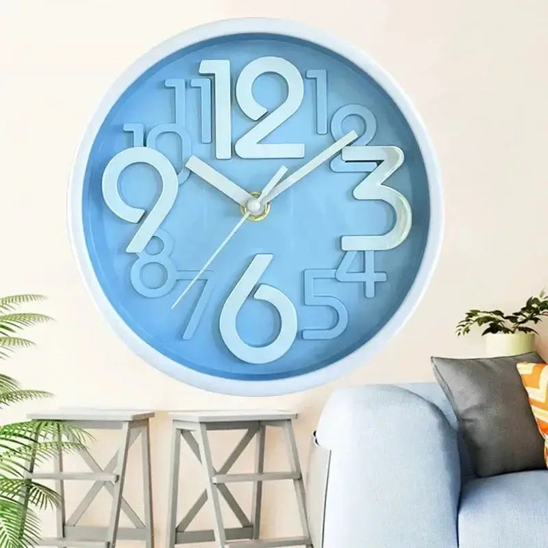 Horloge Simple - Bleu