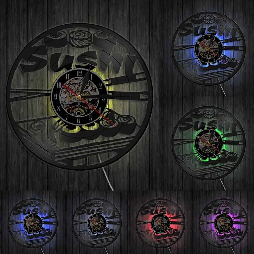 Horloge Sushi Led