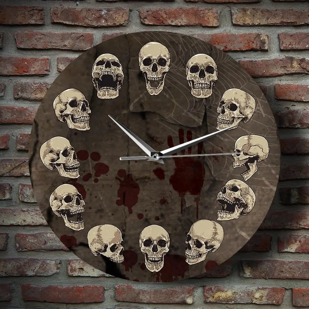 Horloge Tête de Mort Halloween - Horloge Tête de Mort