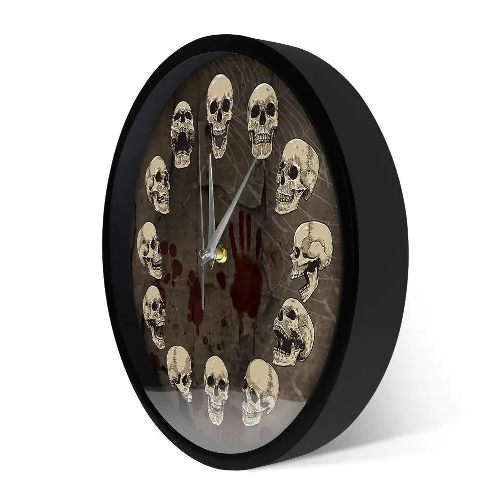 Horloge Tête de Mort Halloween - Horloge Tête de Mort