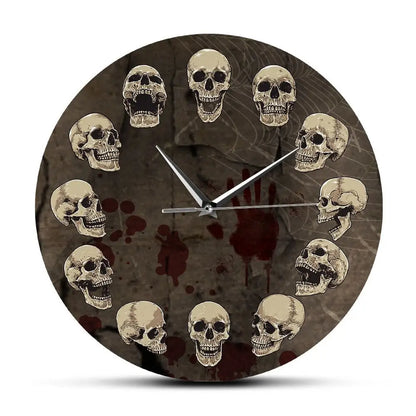 Horloge Tête de Mort Halloween - Sans cadran - Horloge Tête de Mort