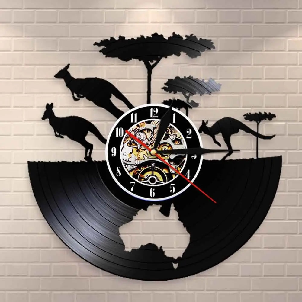 Horloge Vinyle Australie LED - Horloge LED