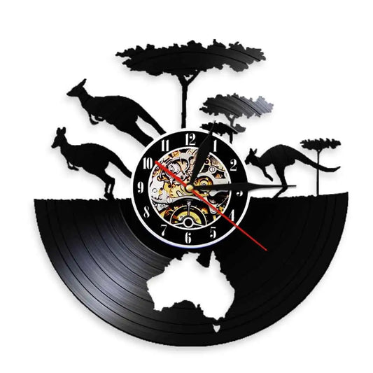 Horloge Vinyle Australie - Horloge Tête de Mort