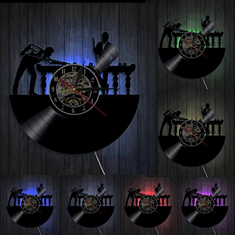 Horloge Vinyle Billard LED - Horloge LED