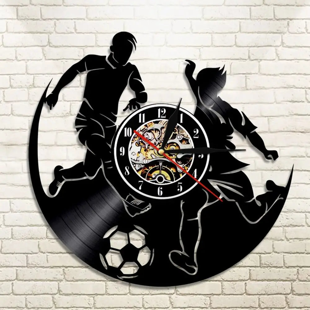 Horloge Vinyle Football LED - Horloge LED