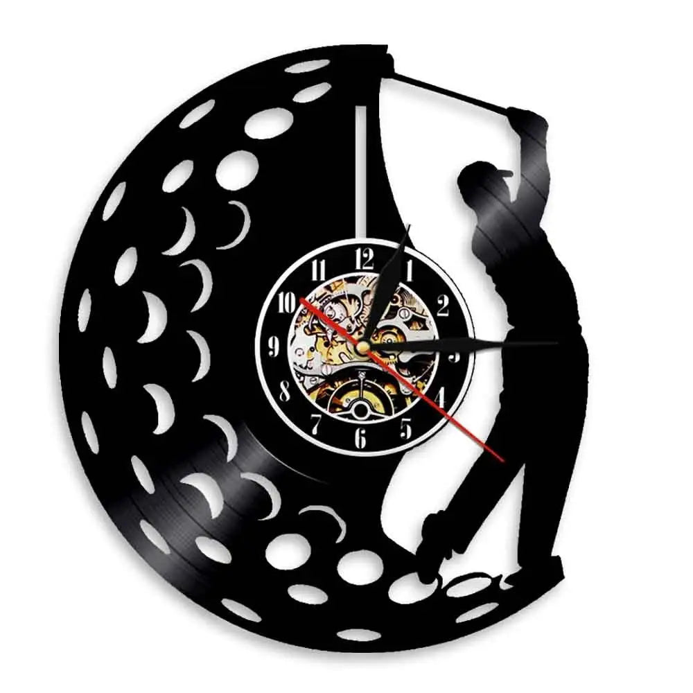 Horloge Vinyle Golf - Horloge Tête de Mort