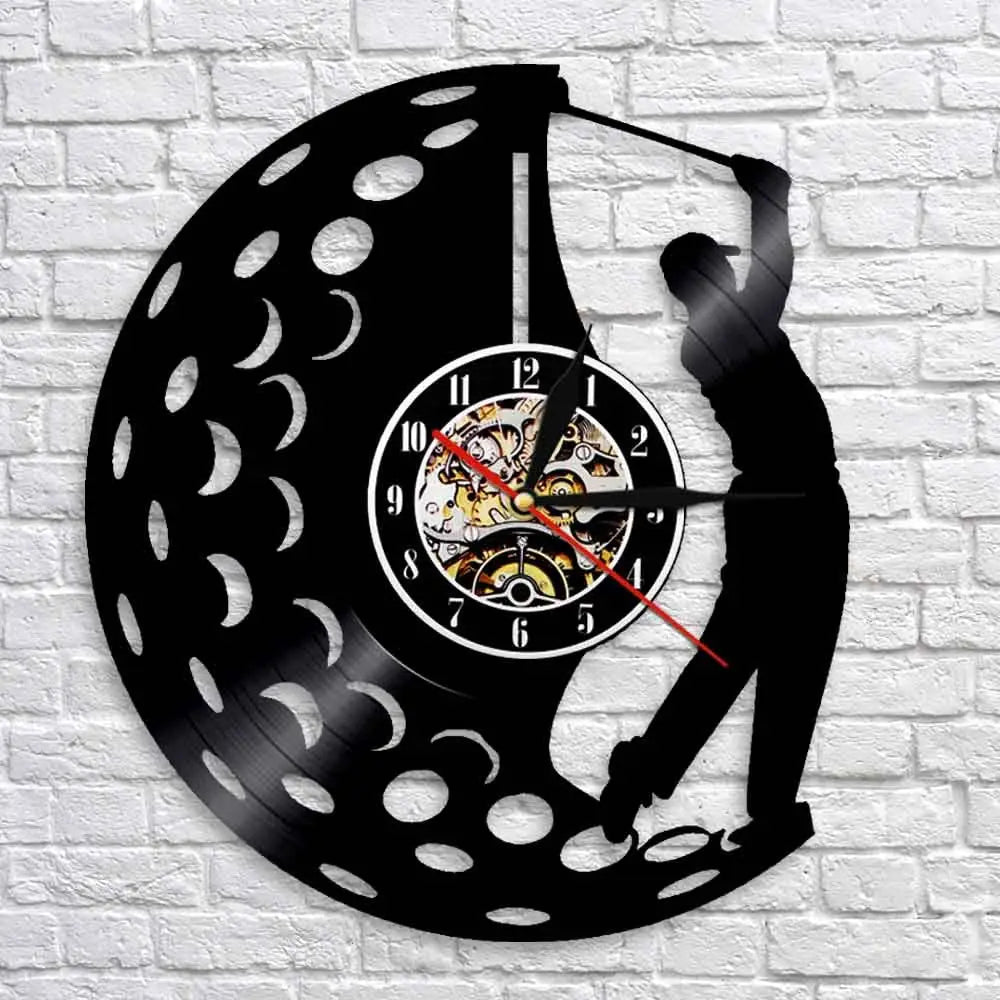 Horloge Vinyle Golf - Horloge Tête de Mort