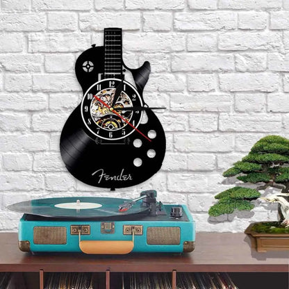 Horloge Vinyle Guitare LED - Horloge LED