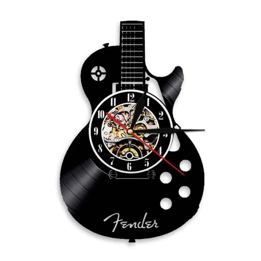 Horloge Vinyle Guitare LED - Horloge LED