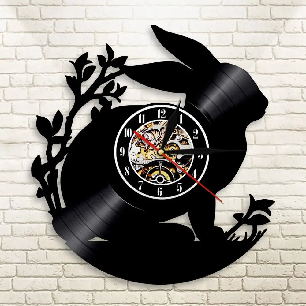 Horloge Vinyle Lapin LED - Horloge LED