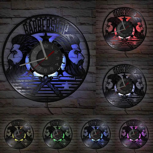 Horloge Vinyle Led