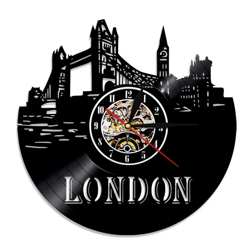 Horloge Vinyle Londres