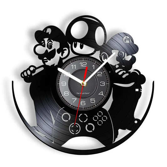 Horloge Vinyle Mario