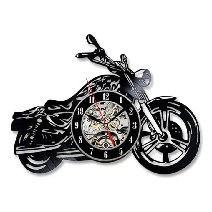 Horloge Vinyle Moto LED - Horloge LED