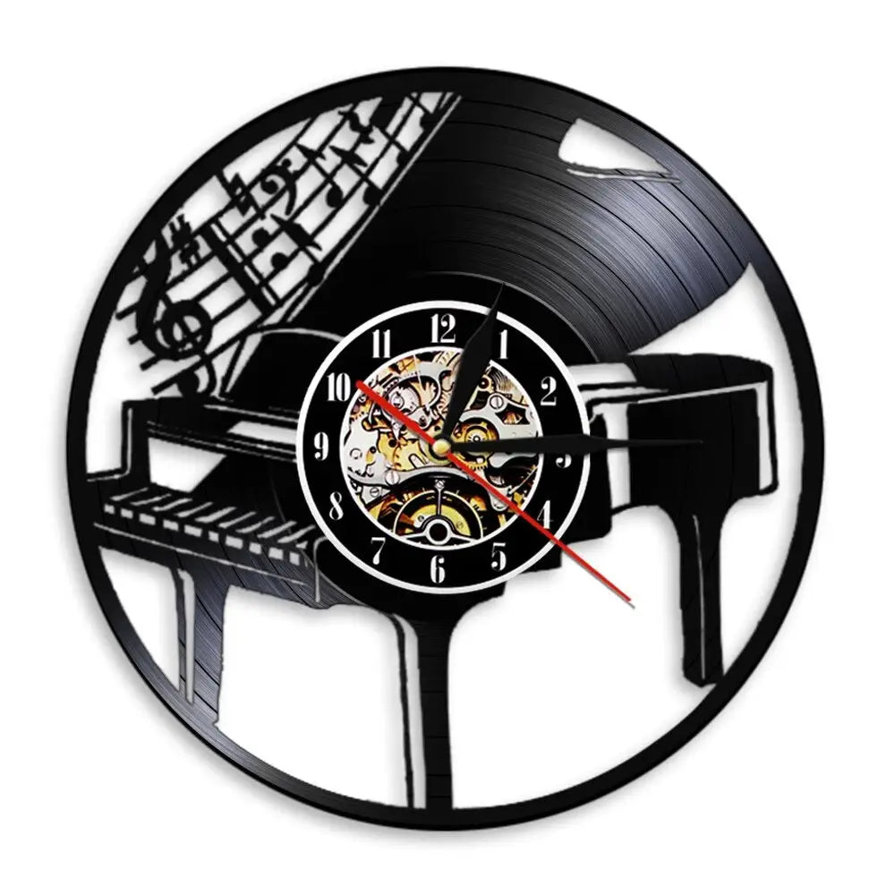 Horloge Vinyle Piano