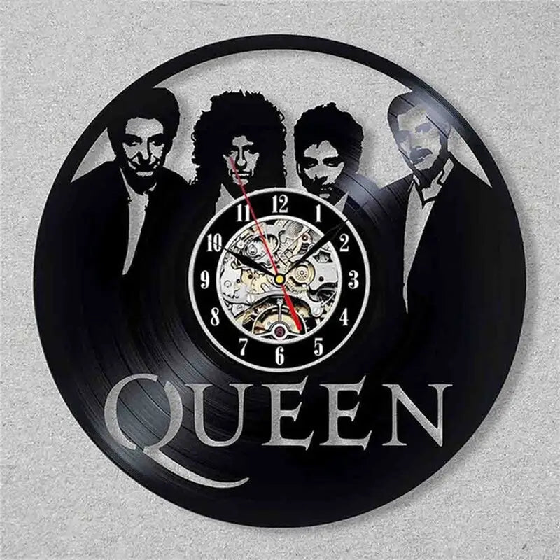 Horloge Vinyle Queen - Horloge Tête de Mort