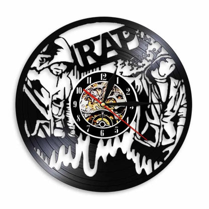 Horloge Vinyle Rap - Horloge Tête de Mort