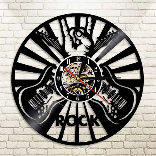 Horloge Vinyle Rock ’n’ roll LED - Horloge LED