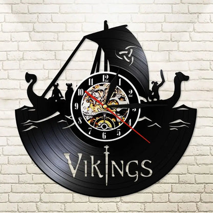 Horloge Vinyle Vikings LED - Horloge LED