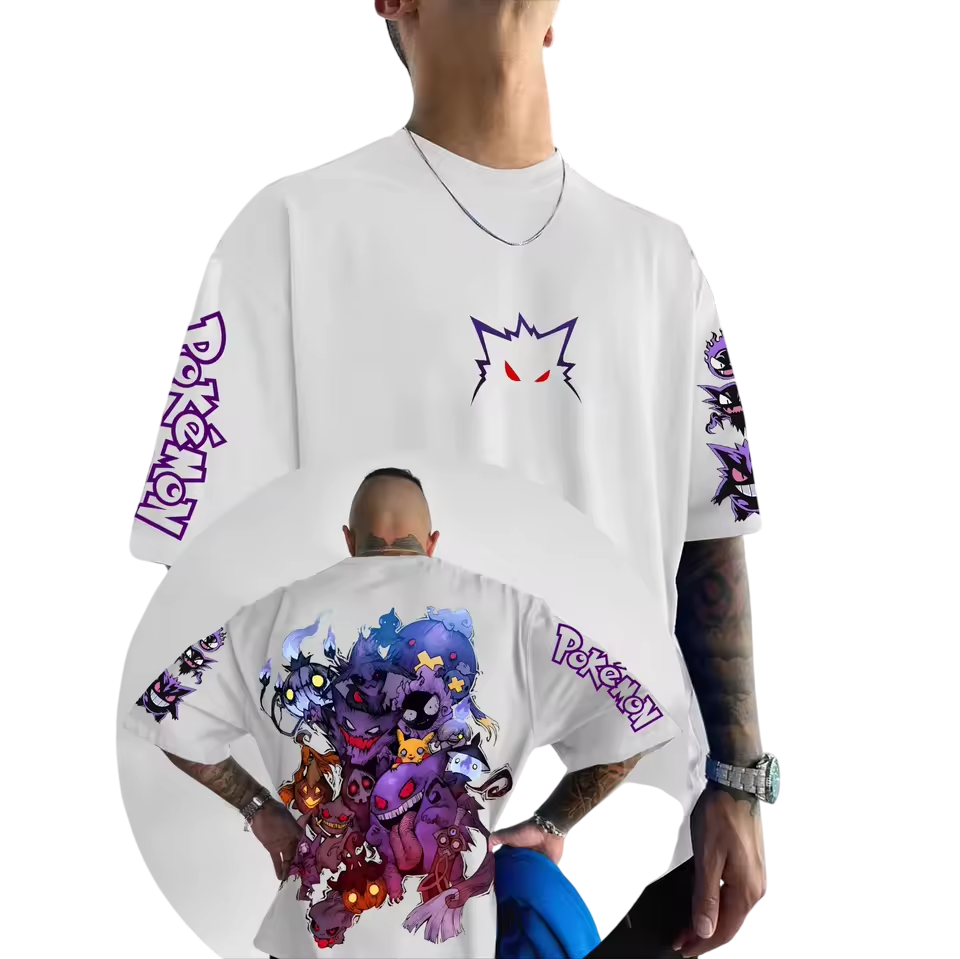 T-Shirt Oversize Pokémon – Team Rocket Streetwear