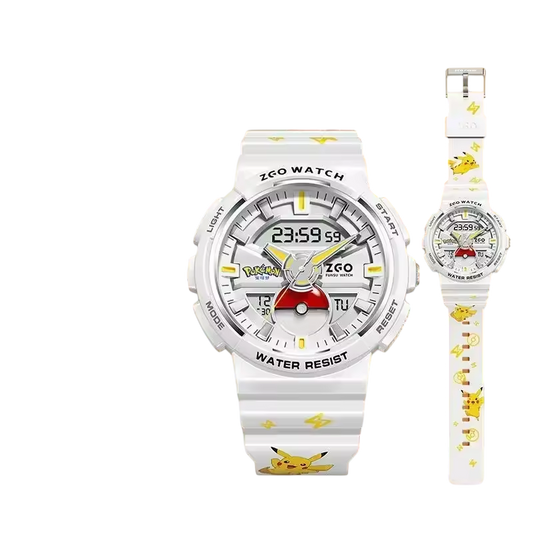Montre Pokémon Pikachu pour enfants – Étanche 50M & écran lumineux