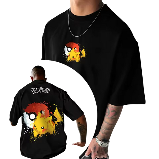 T-Shirt Oversize Pokémon – Pikachu Splash