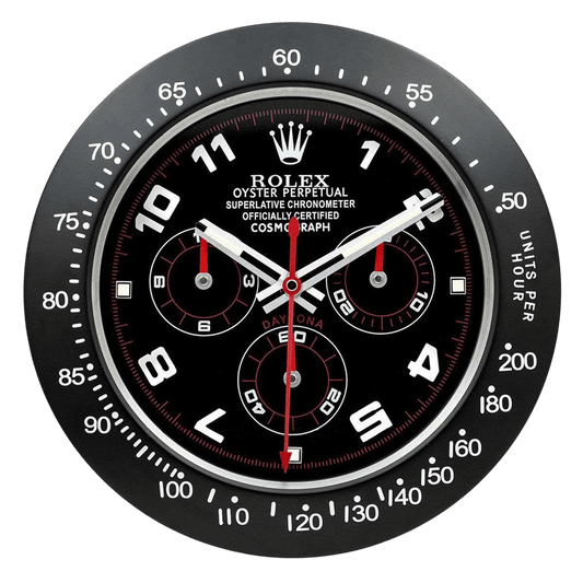 Relógio de parede de luxo - design elegante de Daytona