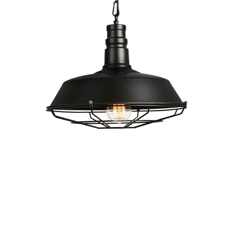 Industriel vintage en métal lampe suspension