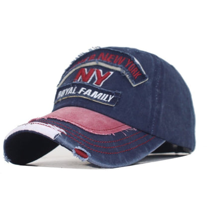 Casquette Vintage Americana en Cuir et Coton