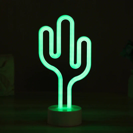 Lampe Néon Cactus - Éclairez Votre Décor avec Une Touche Exotique