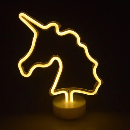 Lampe Néon Licorne Magique pour une Ambiance Enchantée