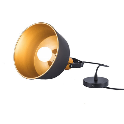 Lampe Suspendue Vintage en Aluminium Noir avec Éclairage LED