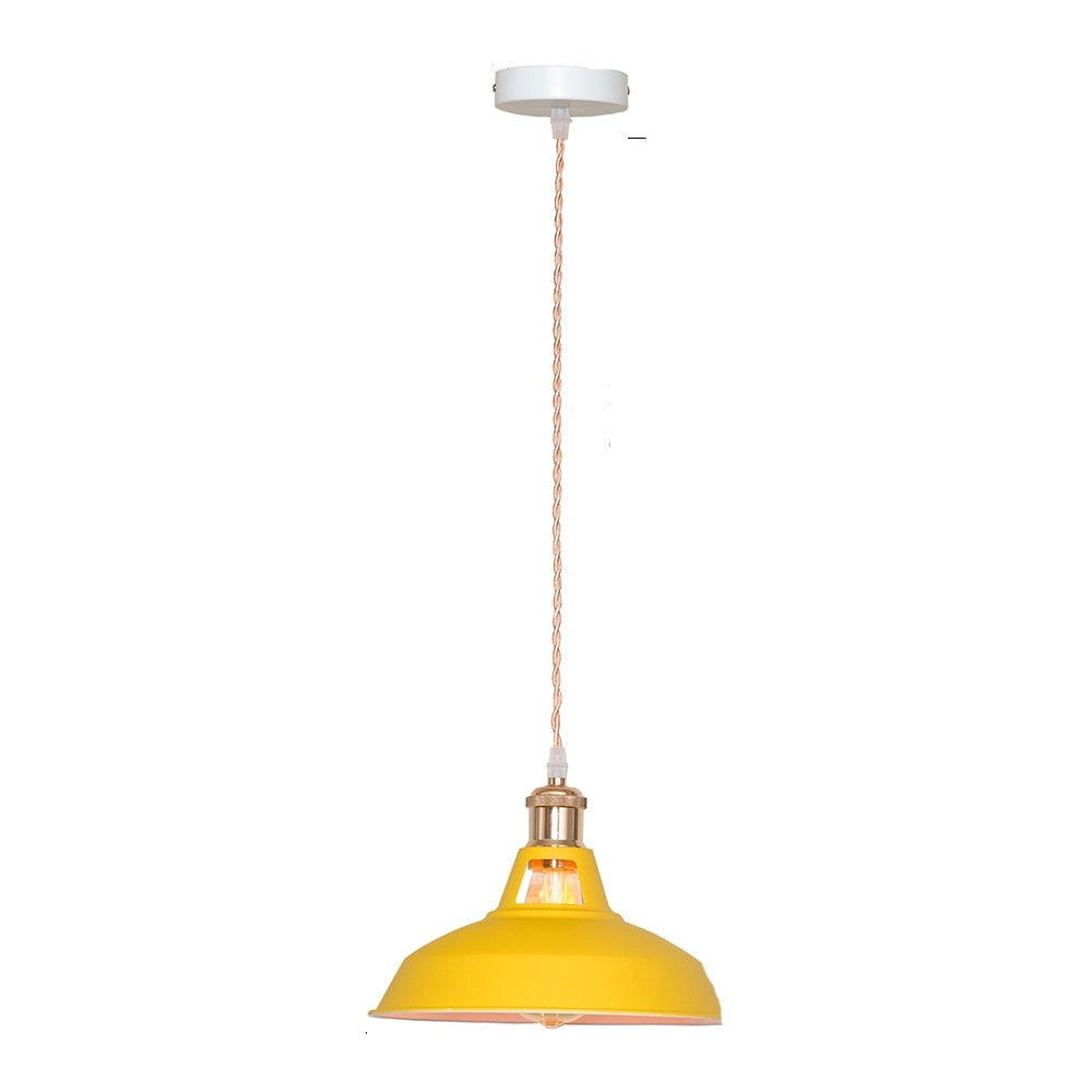 Lampe suspension industrielle vintage