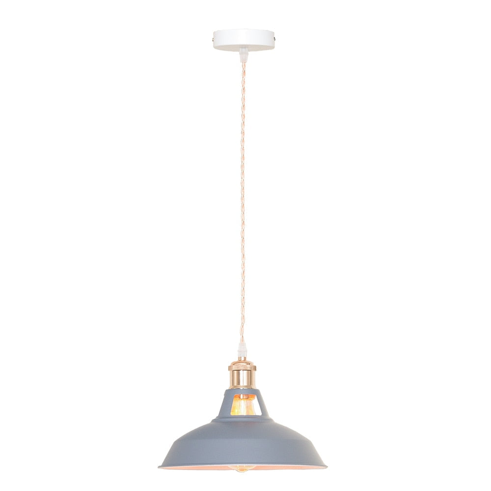 Lampe suspension industrielle vintage