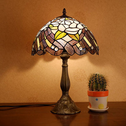 Lampe Vintage Mosaïque en Métal et Verre