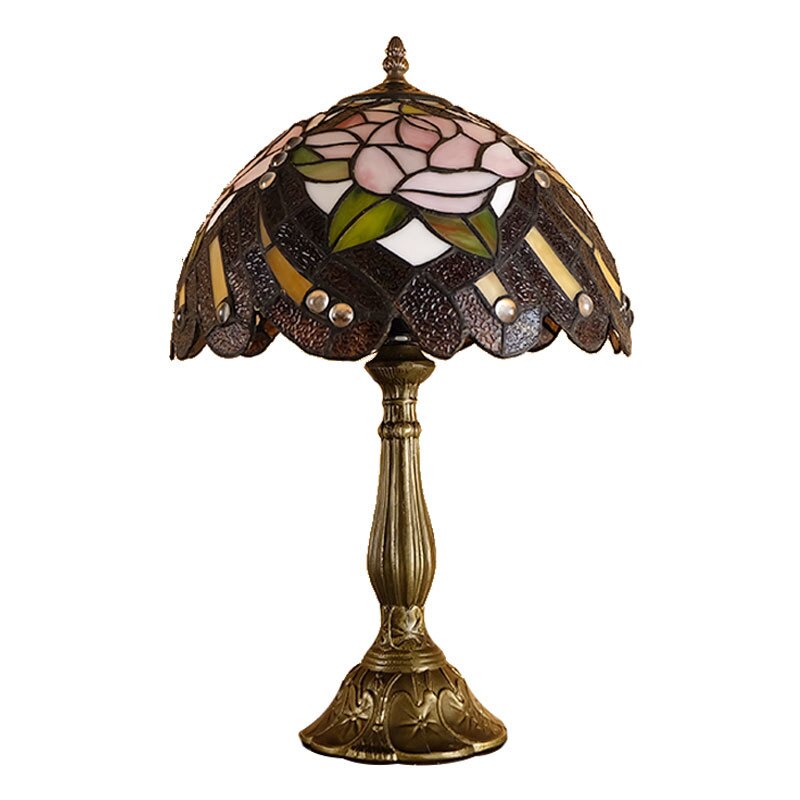 Lampe Vintage Mosaïque en Métal et Verre