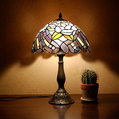 Lampe Vintage Mosaïque en Métal et Verre