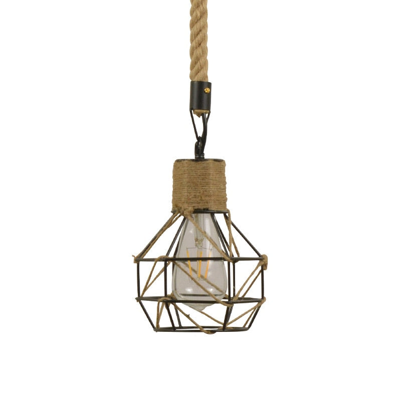 Lampes suspensions vintages industrielles