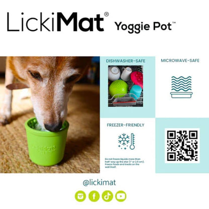 Ockupationsleksak för att fylla och slicka för hundar - Lickimat® Yoggie Pot ™