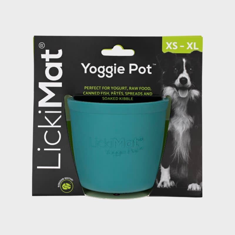 Ockupationsleksak för att fylla och slicka för hundar - Lickimat® Yoggie Pot ™