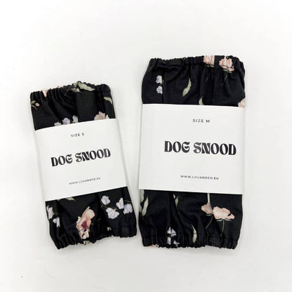 Cotton Dog Snood - Floral Dark