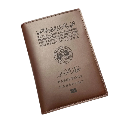 Protège-Passeport Algérie – Cuir véritable de haute qualité