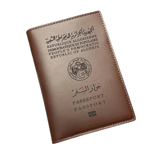 Protège-Passeport Algérie – Cuir véritable de haute qualité