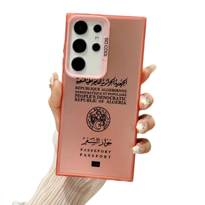 Coque Samsung Passeport Algérien – Violet ou Or Rose